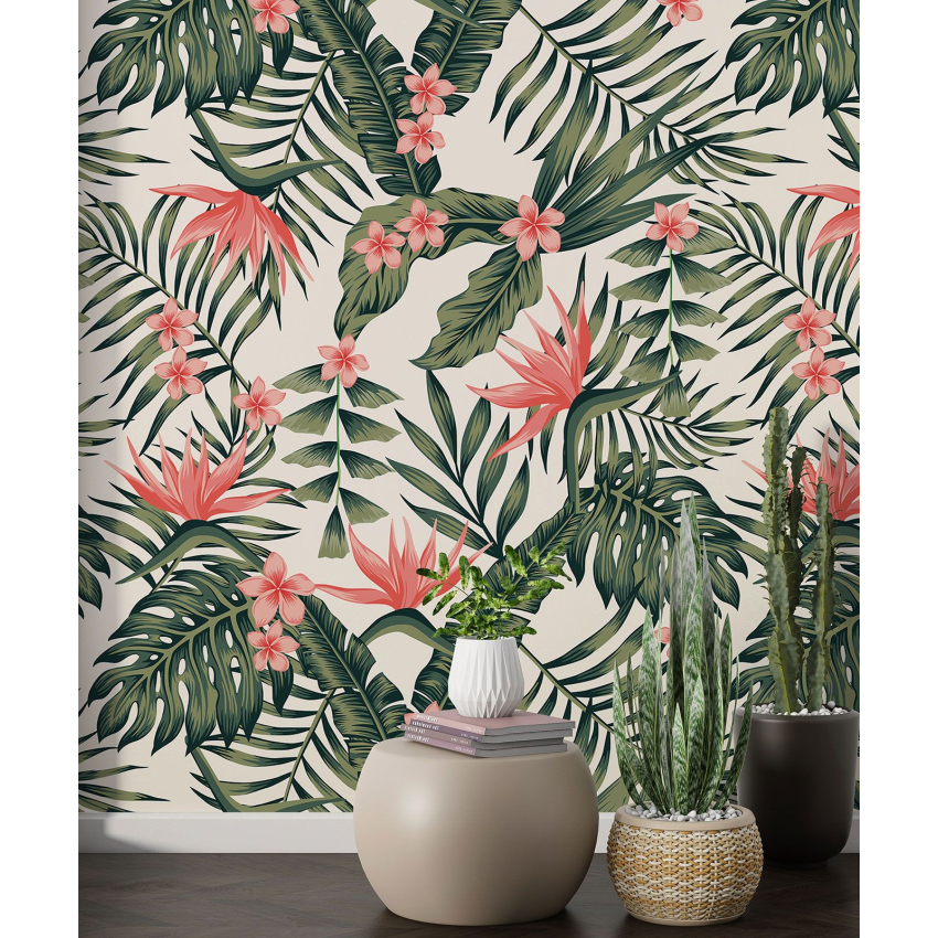 Papier peint motif XL - Motif floral