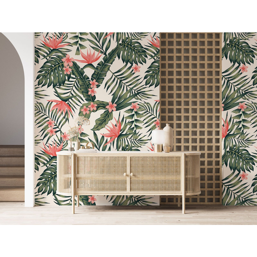 Papier peint motif XL - Motif floral