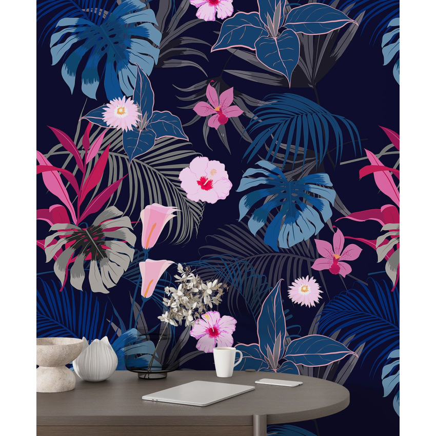 Papier peint motif XL - Motif floral