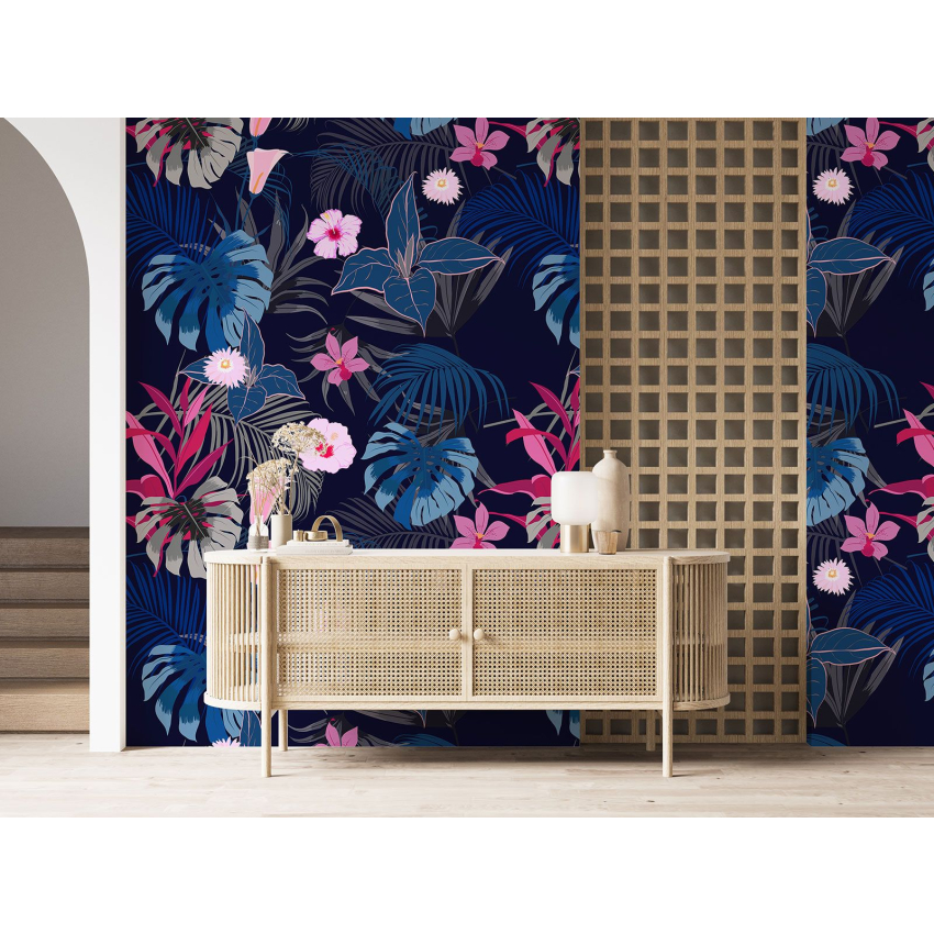 Papier peint motif XL - Motif floral