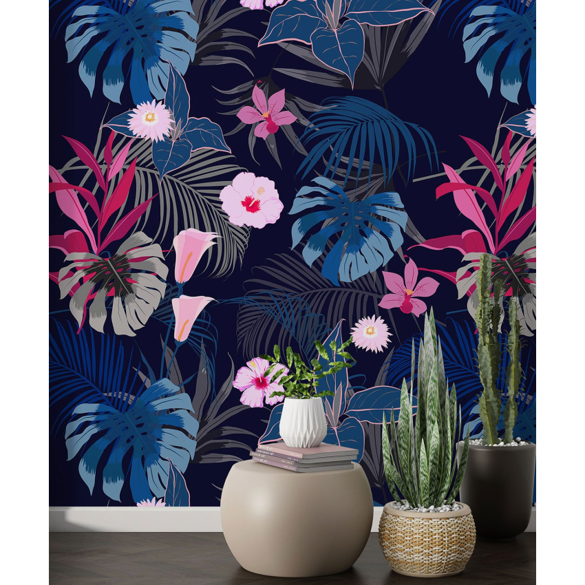 Papier peint motif XL - Motif floral