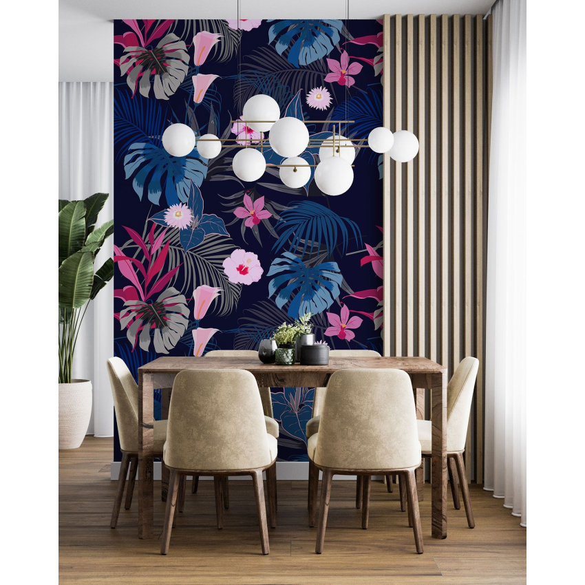 Papier peint motif XL - Motif floral