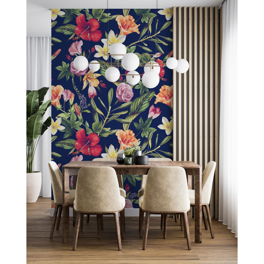 Papier peint motif XL - Motif floral