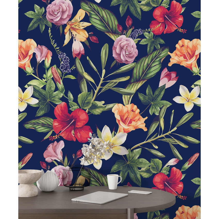 Papier peint motif XL - Motif floral