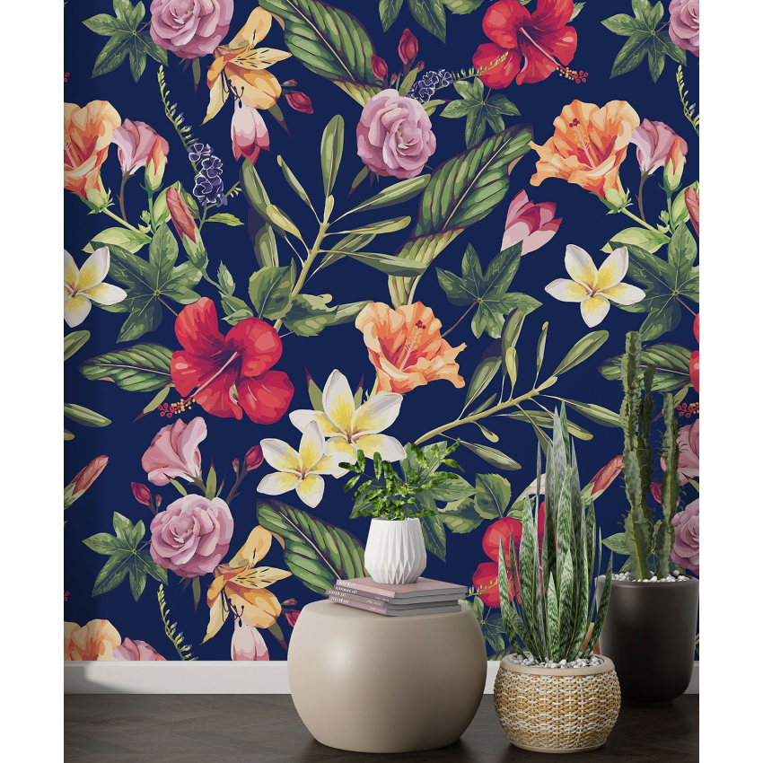 Papier peint motif XL - Motif floral