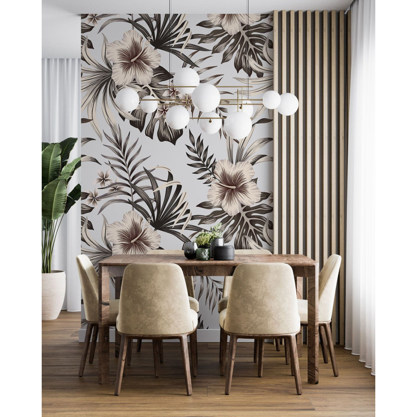 Papier peint motif XL - Motif floral