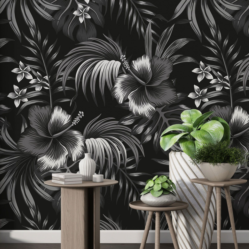 Papier peint motif XL - Motif floral