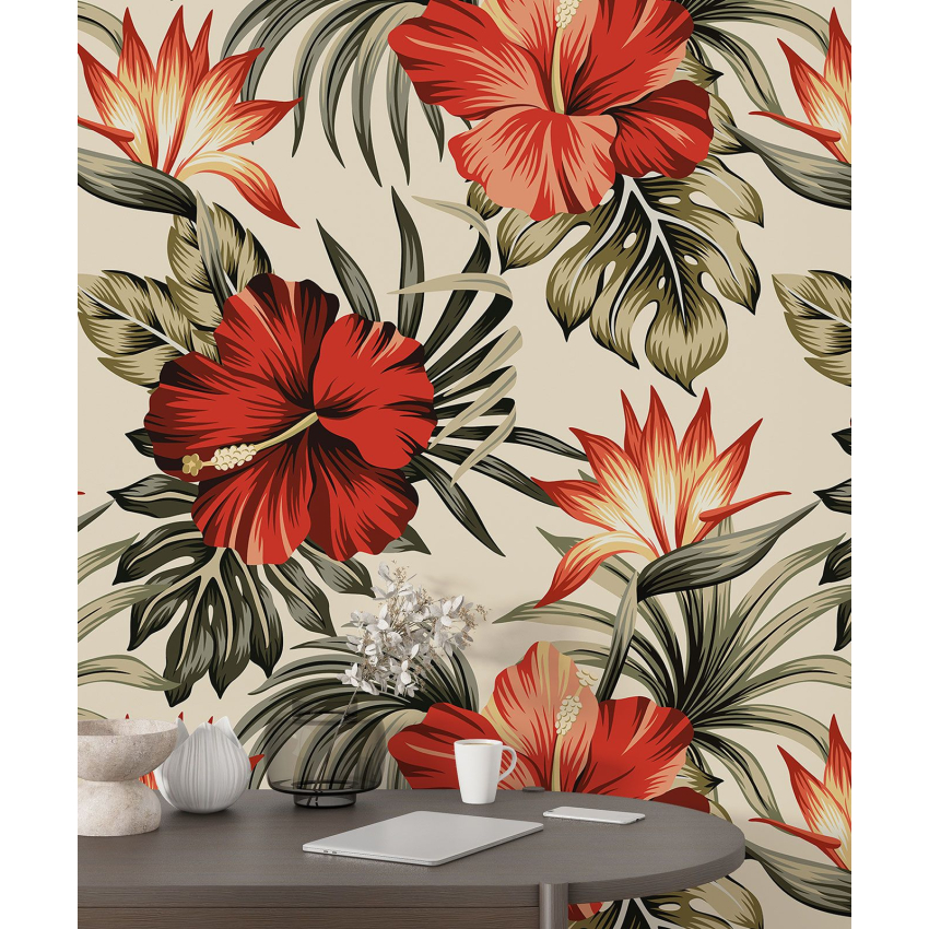Papier peint motif XL - Motif floral