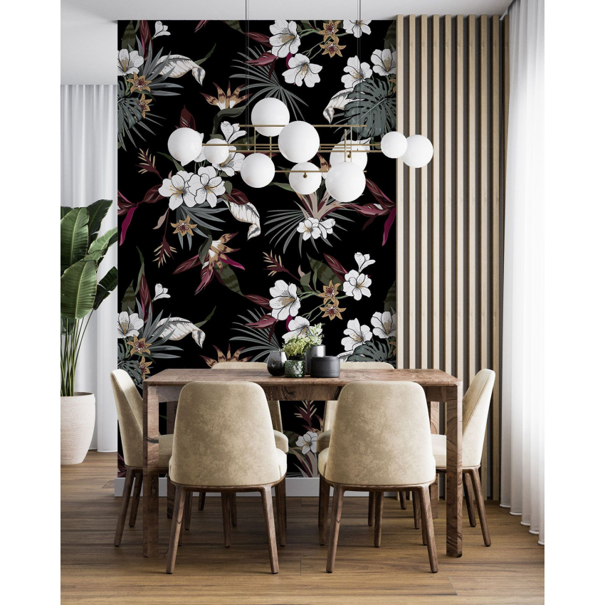 Papier peint motif XL - Motif floral
