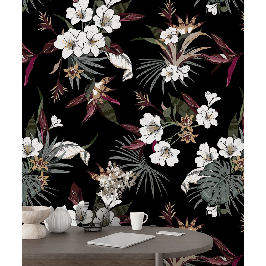 Papier peint motif XL - Motif floral
