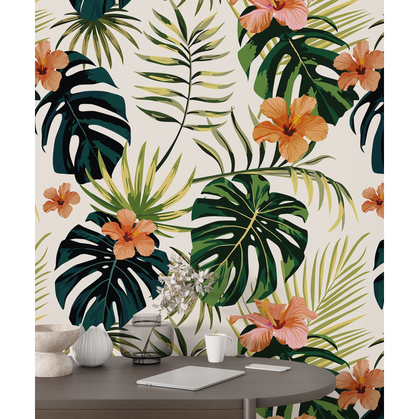 Papier peint motif XL - Motif floral