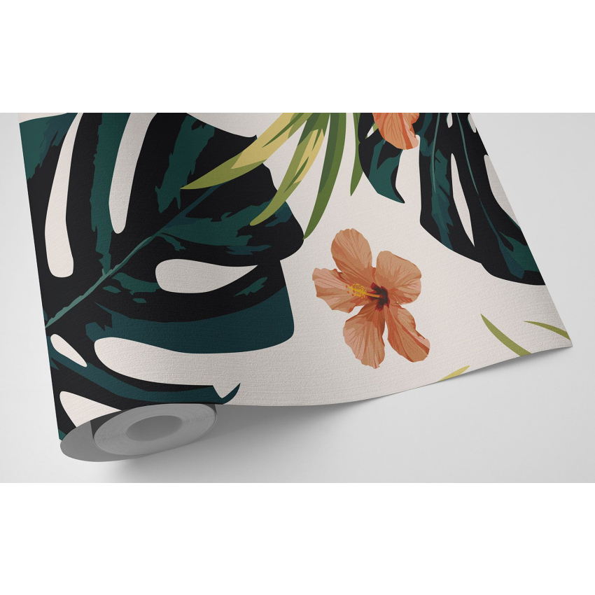 Papier peint motif XL - Motif floral