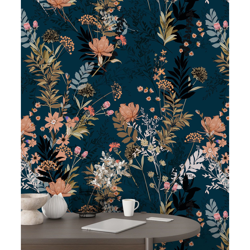 Papier peint motif XL - Motif floral
