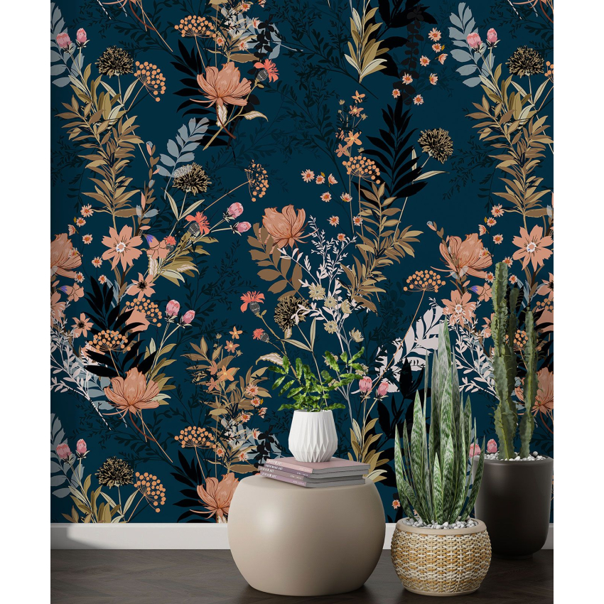 Papier peint motif XL - Motif floral