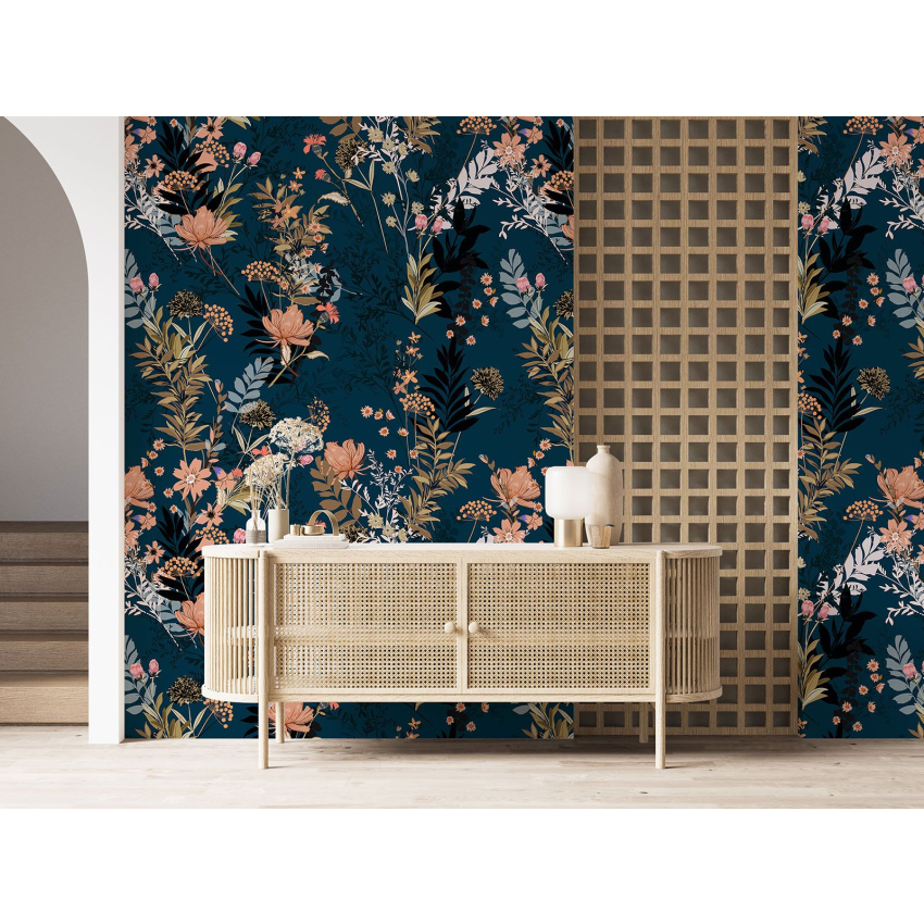 Papier peint motif XL - Motif floral