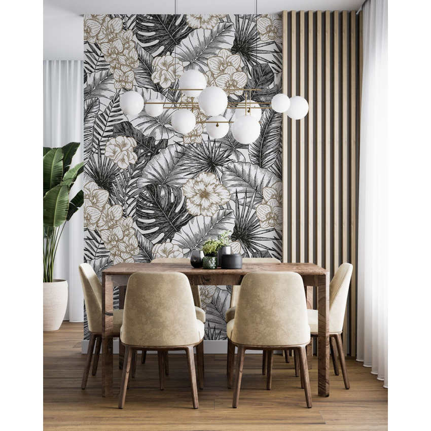 Papier peint motif XL - Motif floral