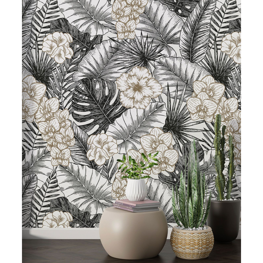 Papier peint motif XL - Motif floral