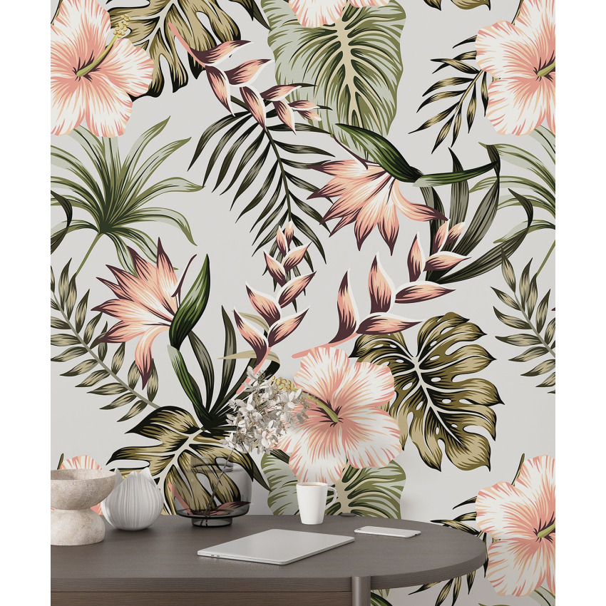 Papier peint motif XL - Motif floral