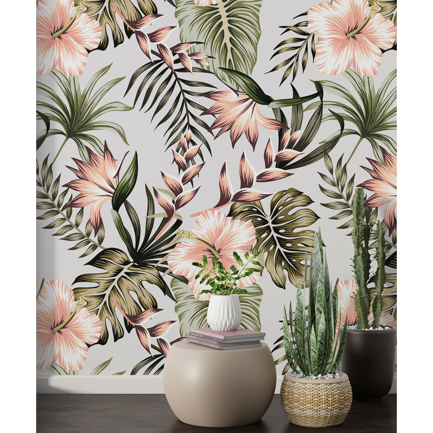 Papier peint motif XL - Motif floral