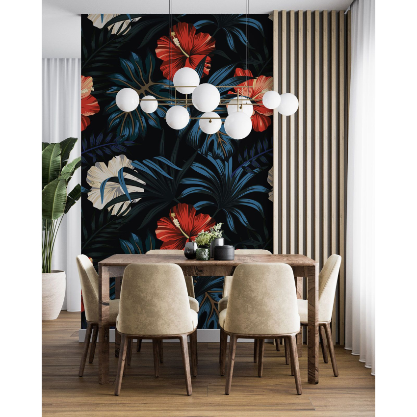 Papier peint motif XL - Motif floral