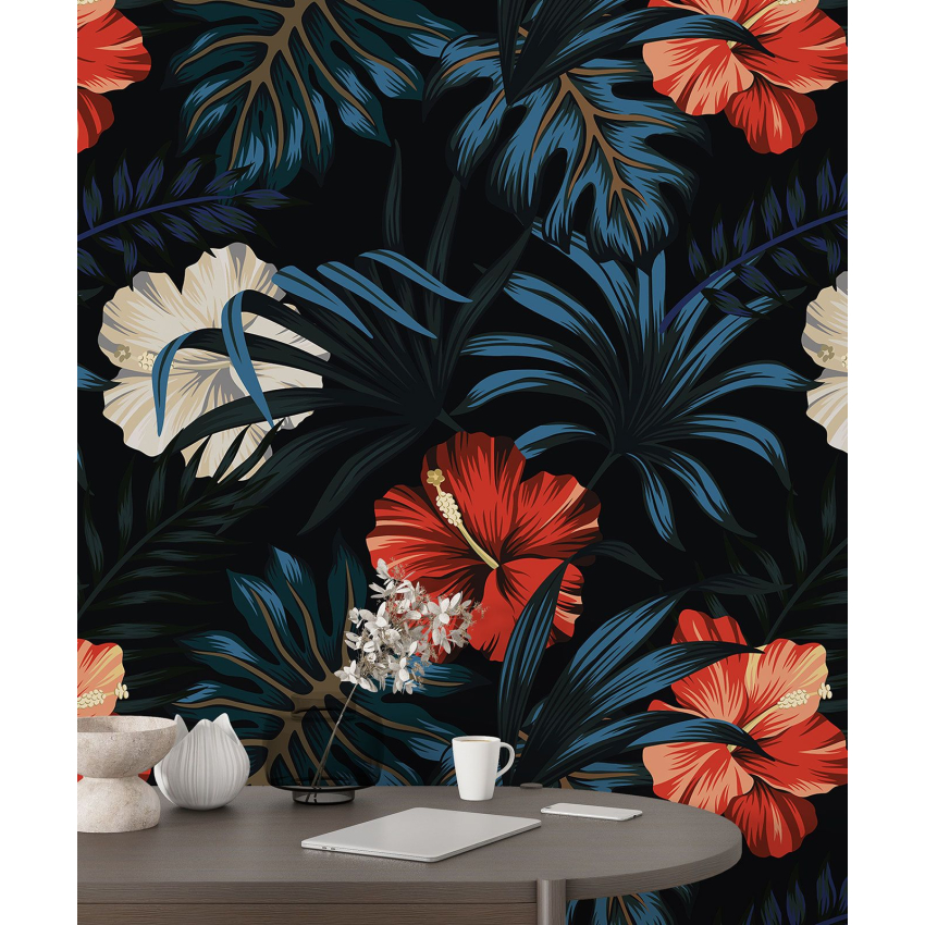 Papier peint motif XL - Motif floral