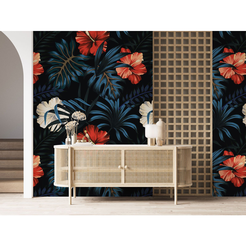 Papier peint motif XL - Motif floral