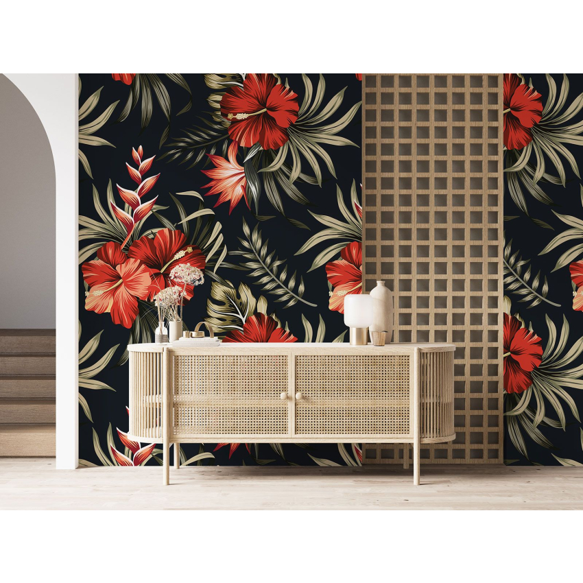 Papier peint motif XL - Motif floral