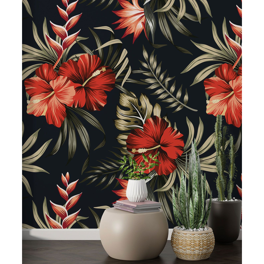 Papier peint motif XL - Motif floral