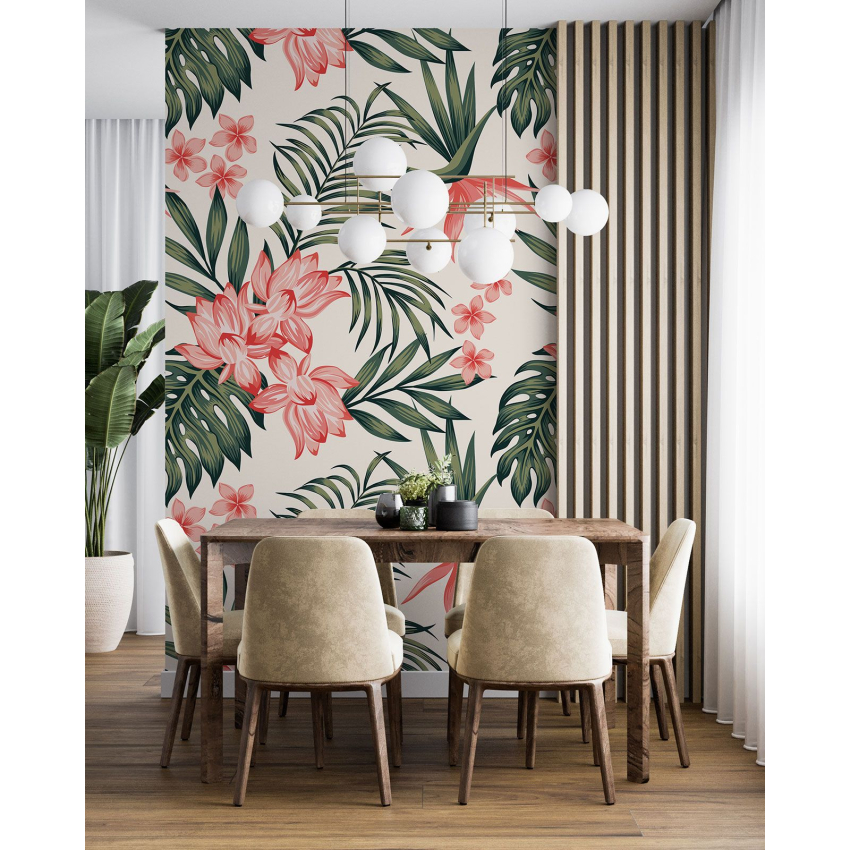 Papier peint motif XL - Motif floral