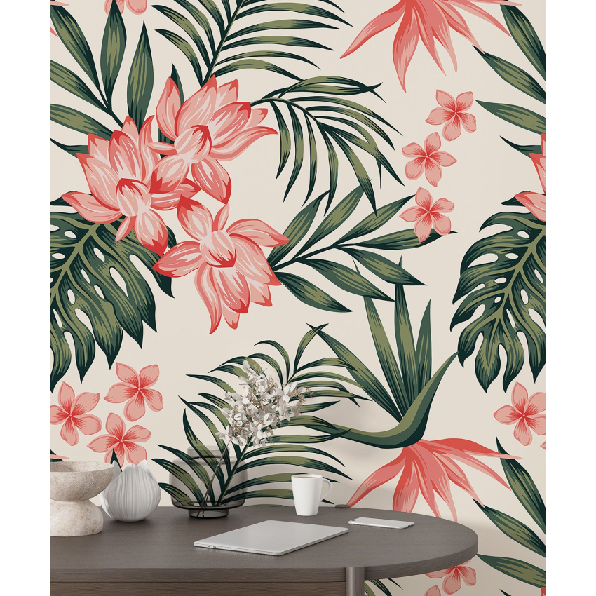 Papier peint motif XL - Motif floral