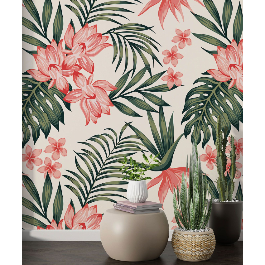Papier peint motif XL - Motif floral