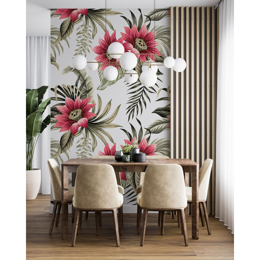 Papier peint motif XL - Motif floral