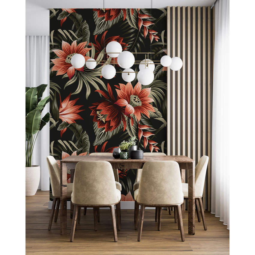 Papier peint motif XL - Motif floral