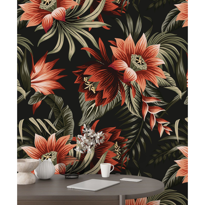 Papier peint motif XL - Motif floral
