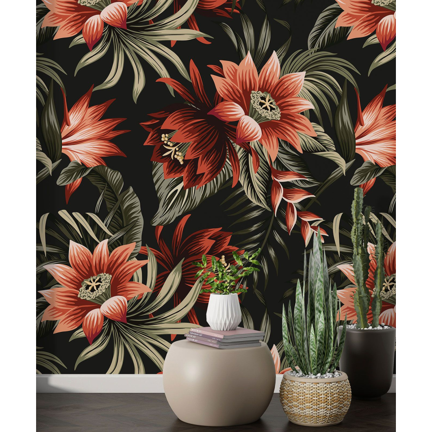 Papier peint motif XL - Motif floral