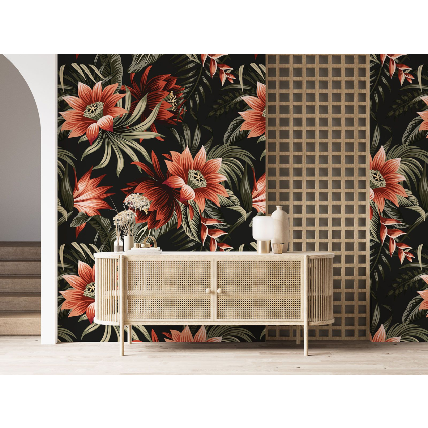 Papier peint motif XL - Motif floral