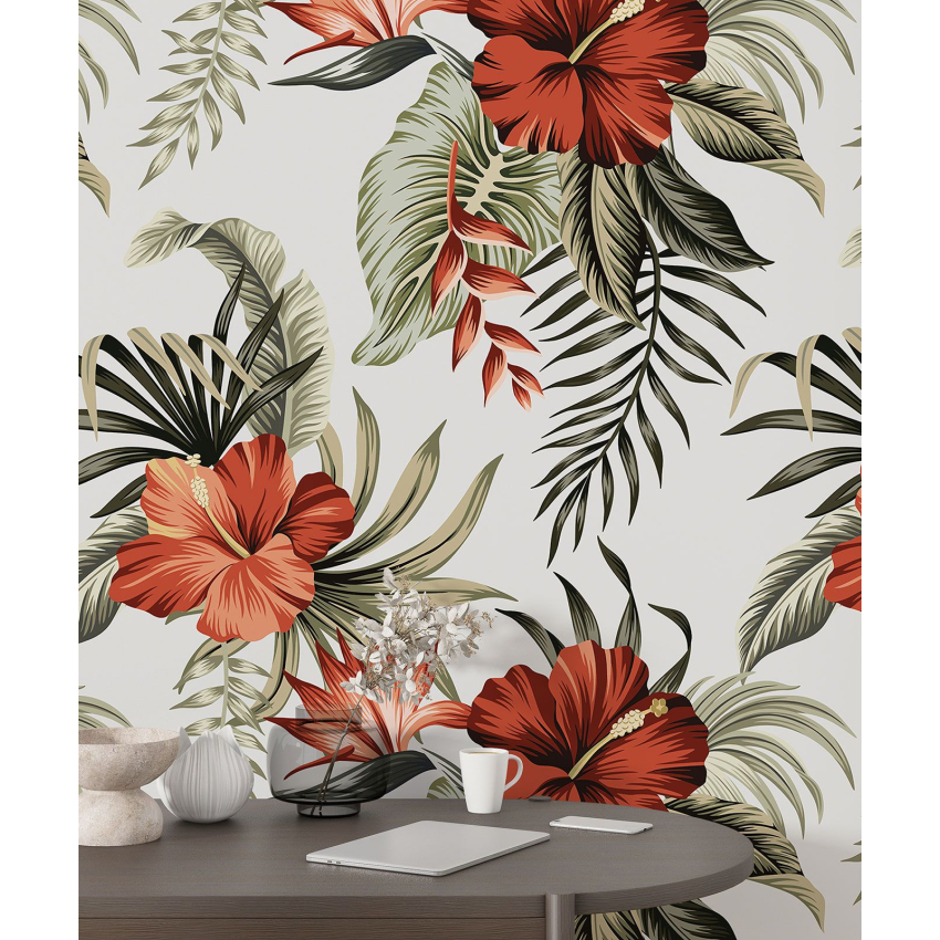 Papier peint motif XL - Motif floral