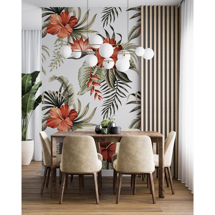 Papier peint motif XL - Motif floral