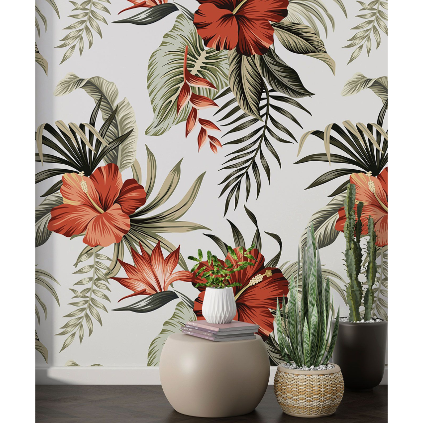 Papier peint motif XL - Motif floral