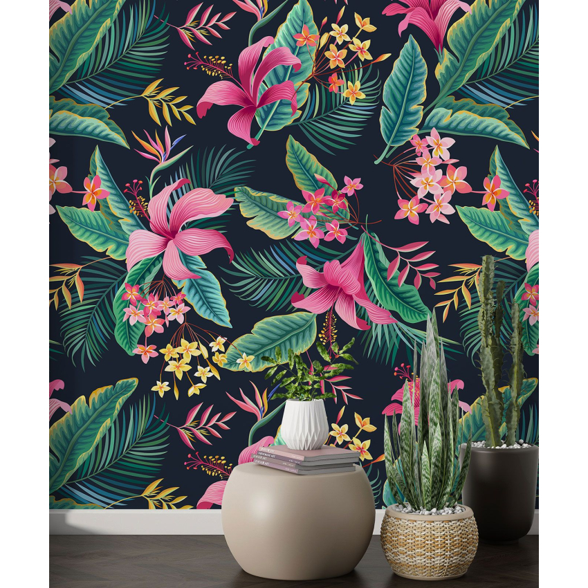 Papier peint motif XL - Motif floral