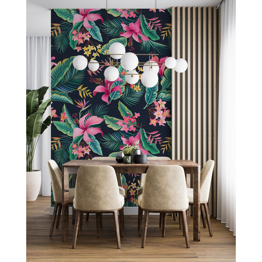 Papier peint motif XL - Motif floral