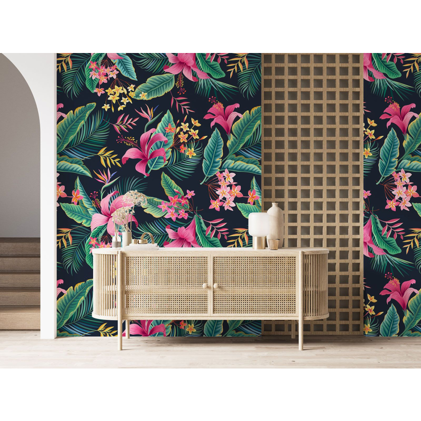 Papier peint motif XL - Motif floral
