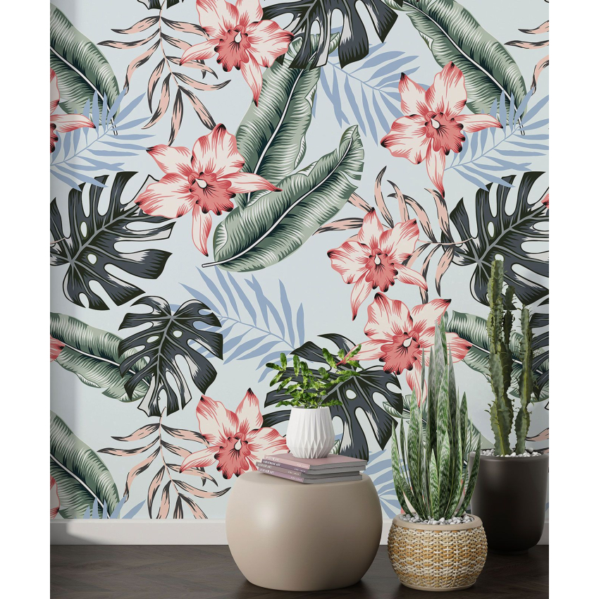 Papier peint motif XL - Motif floral
