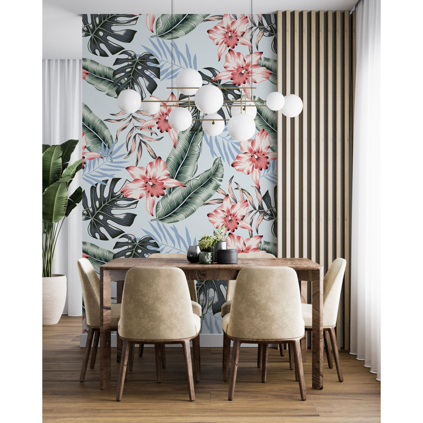 Papier peint motif XL - Motif floral
