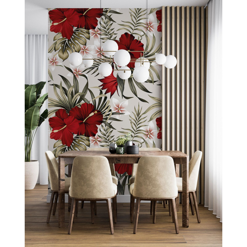 Papier peint motif XL - Motif floral