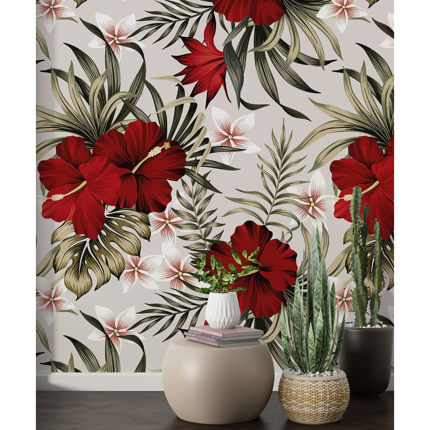 Papier peint motif XL - Motif floral