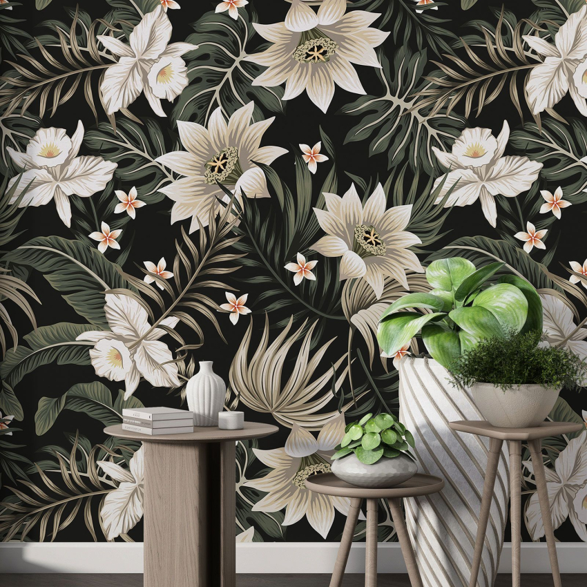 Papier peint motif XL - Motif floral