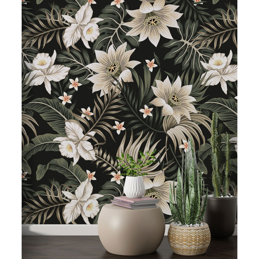 Papier peint motif XL - Motif floral