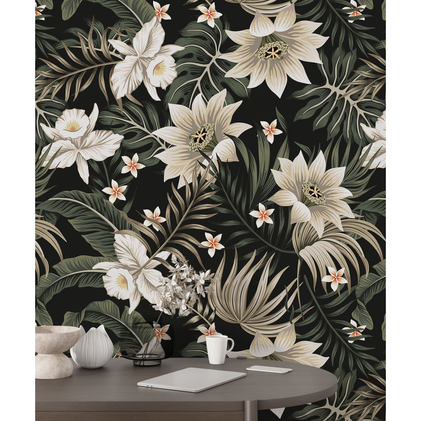 Papier peint motif XL - Motif floral