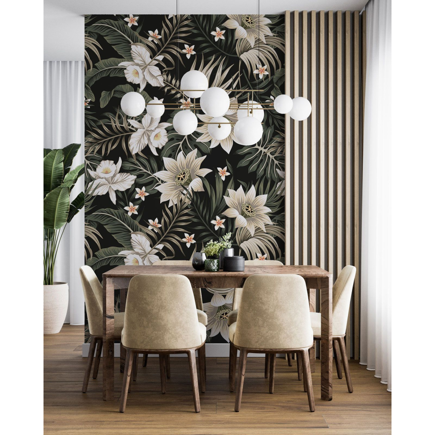 Papier peint motif XL - Motif floral